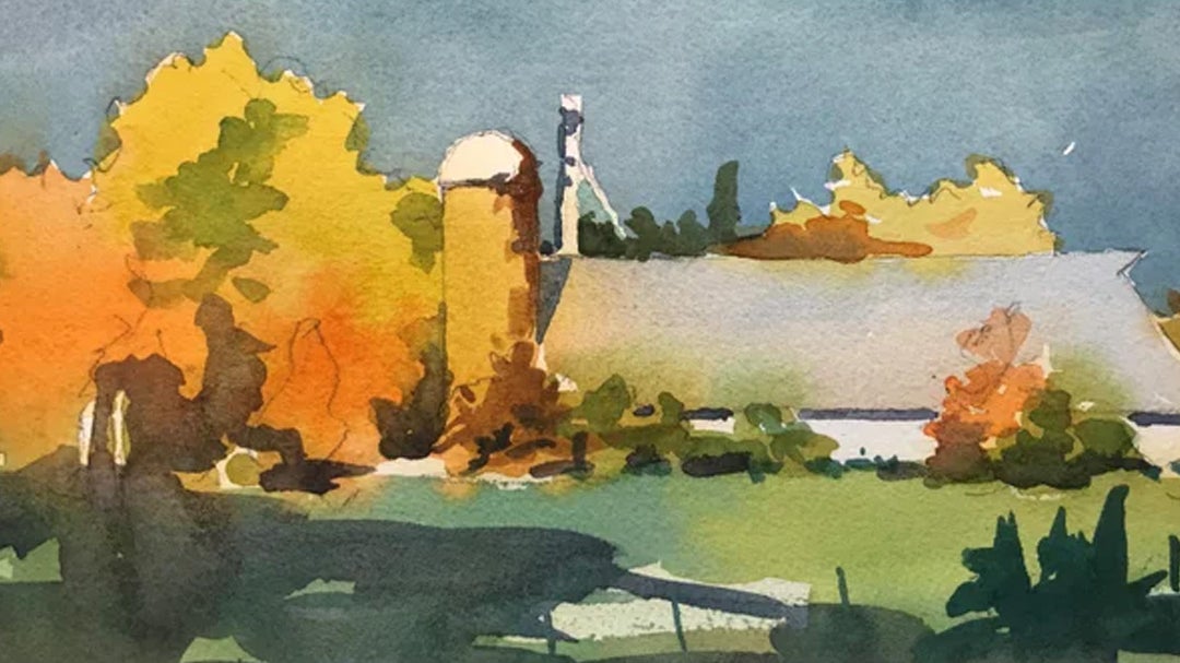 Flowing Fluid Watercolour Washes