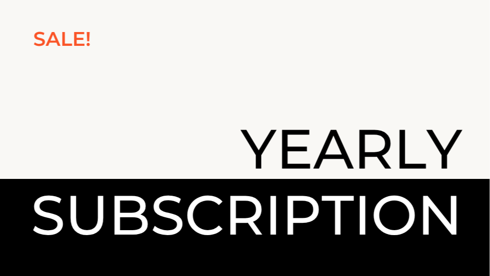 Yearly Subscription