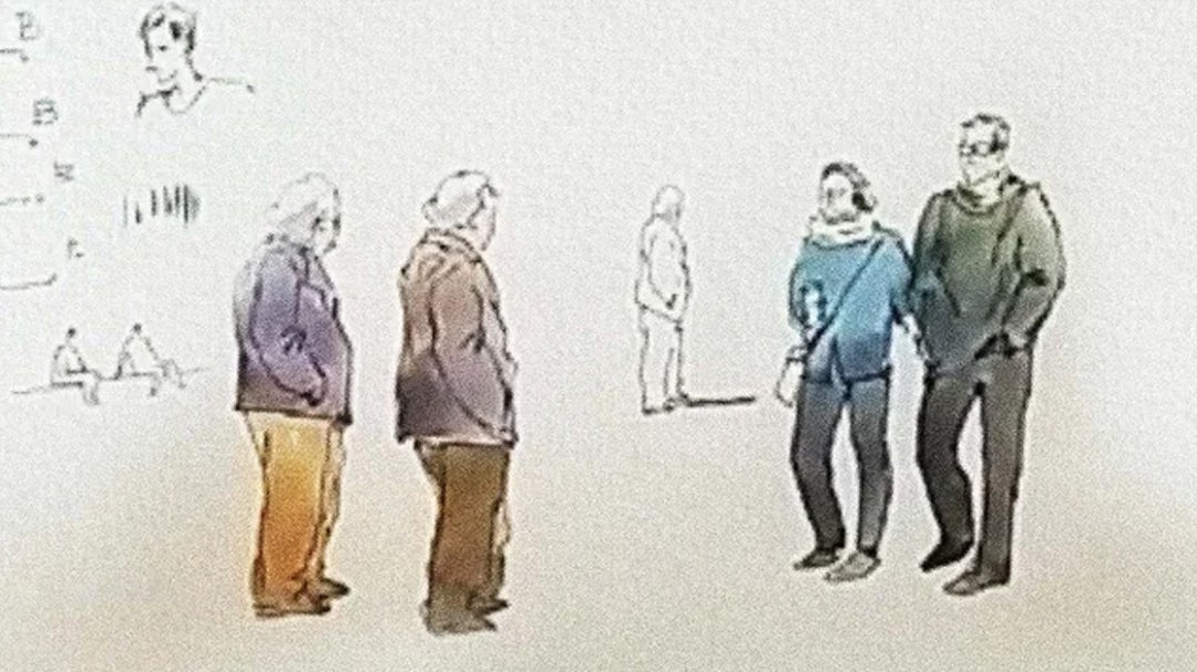 People and Urban Sketching in Different Scenarios