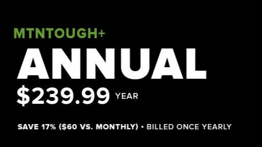 MTNTOUGH+ Annual All Access Membership