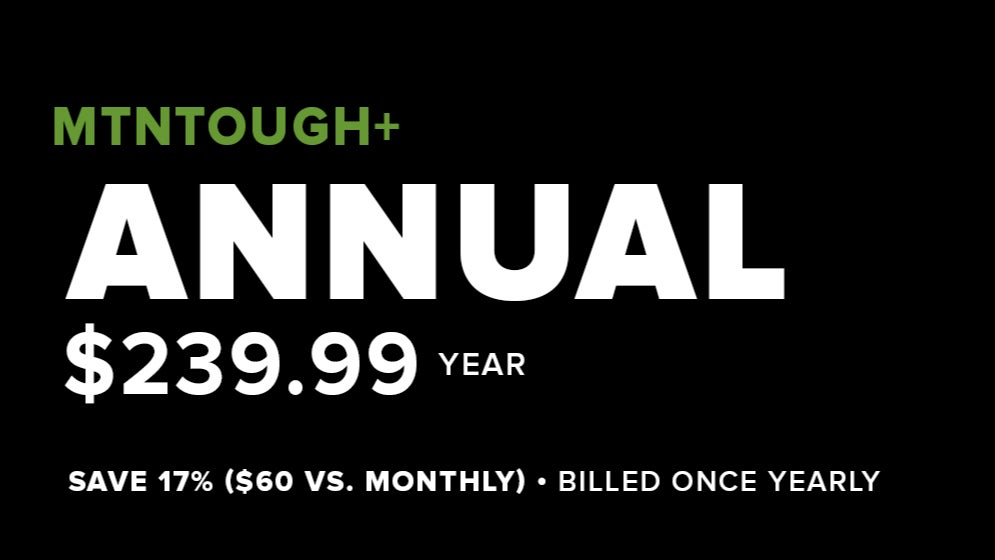 MTNTOUGH+ Annual All Access Membership