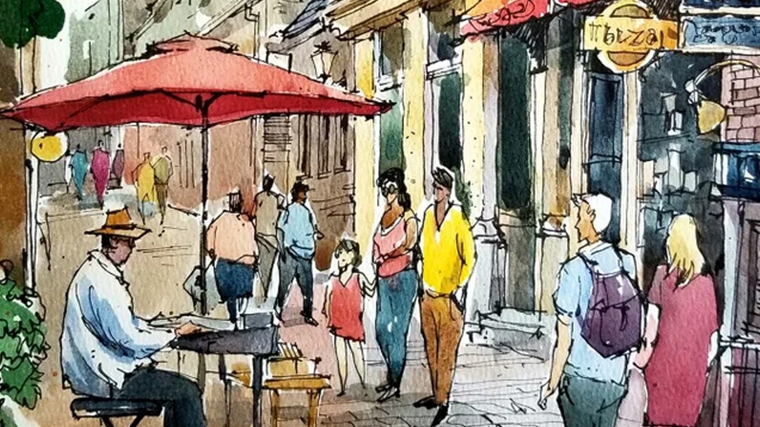 Telling Stories through People and Urban Sketching