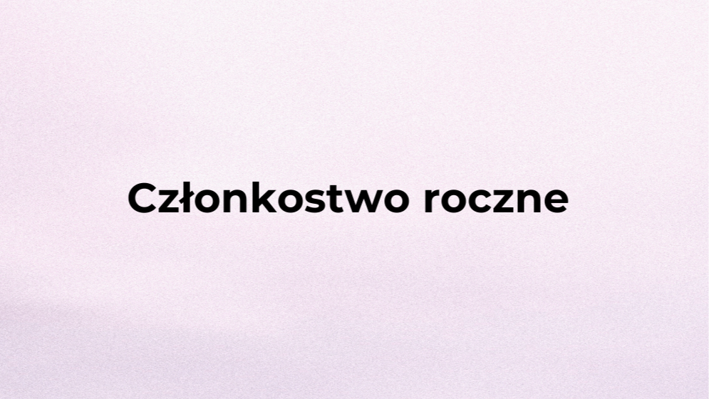 Roczna subskrypcja