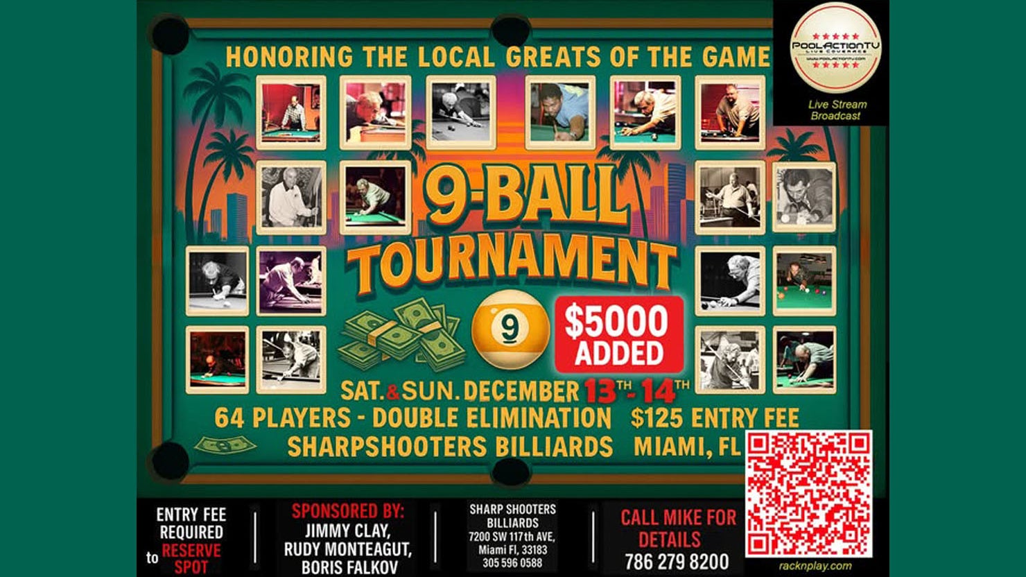 Sharp Shooters Greats of the Game 9 Ball 2025 Saturday