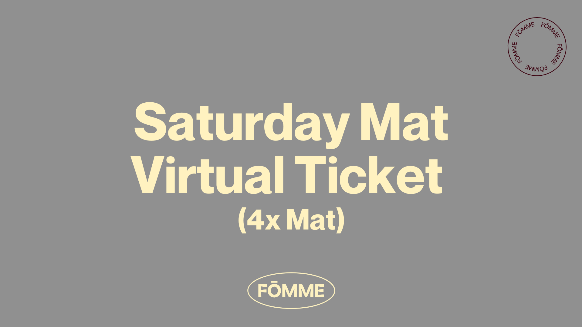 SATURDAY MAT STAGE VIRTUAL TICKET (4)