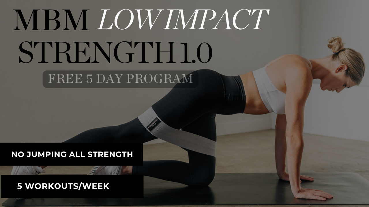 5 Day Low Impact Strength Program