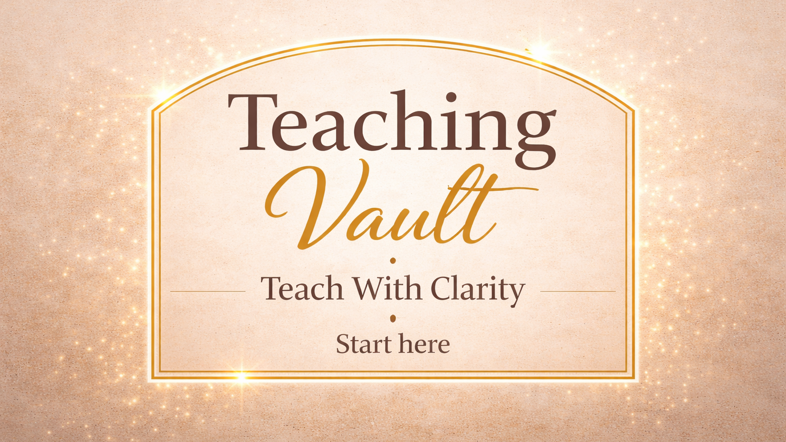 Teaching Vault