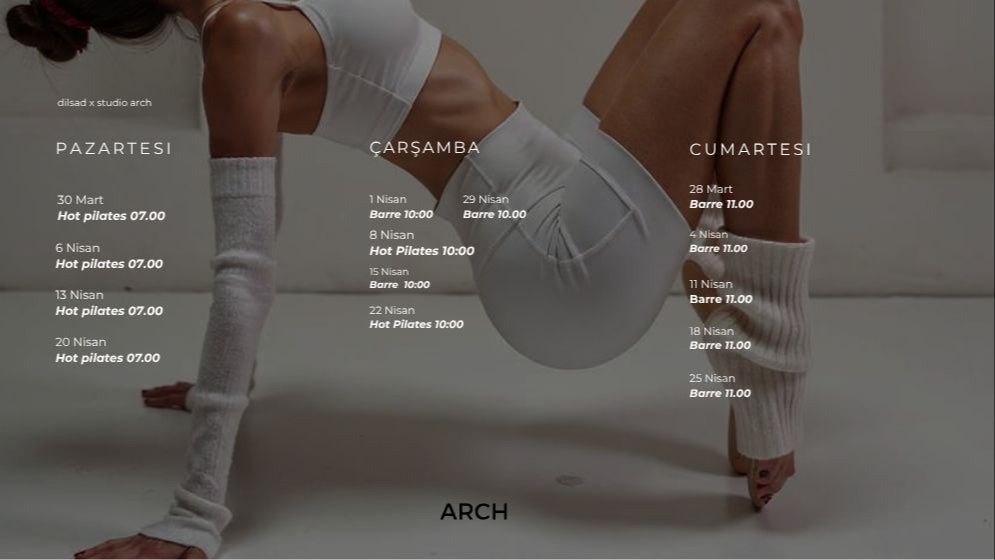 1 Aylık Yüz Yüze Grup Dersi - Hot Pilates & Barre 