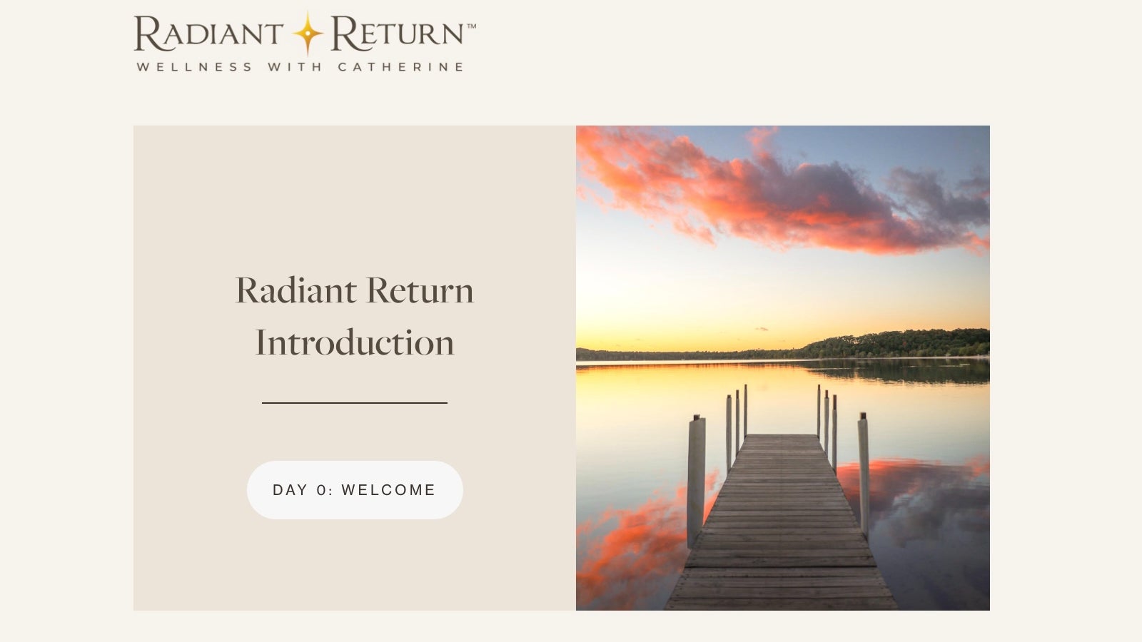 Free Radiant Return 7-Day Introduction