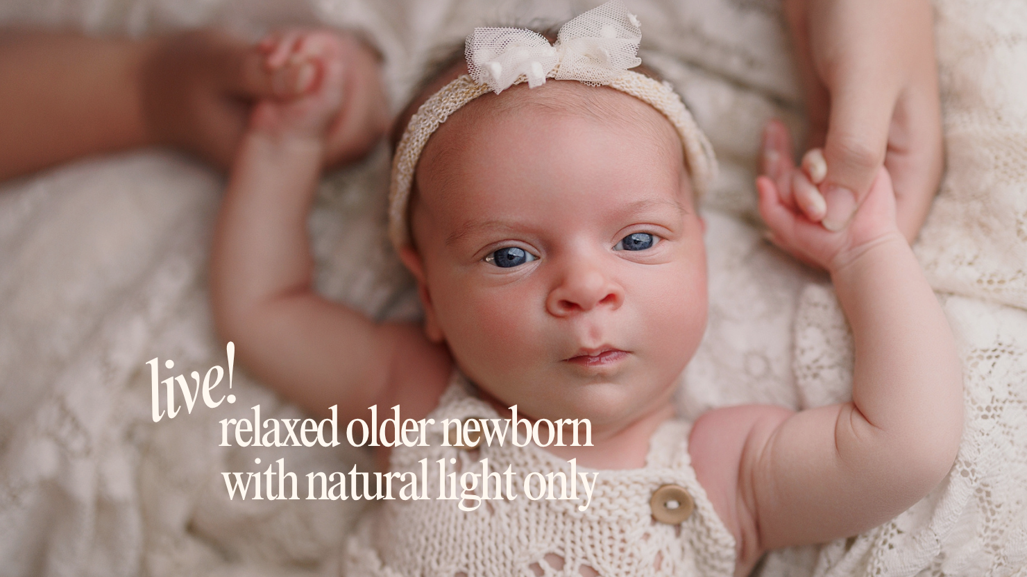 Older Newborn Session in Real Window Light (FREE)