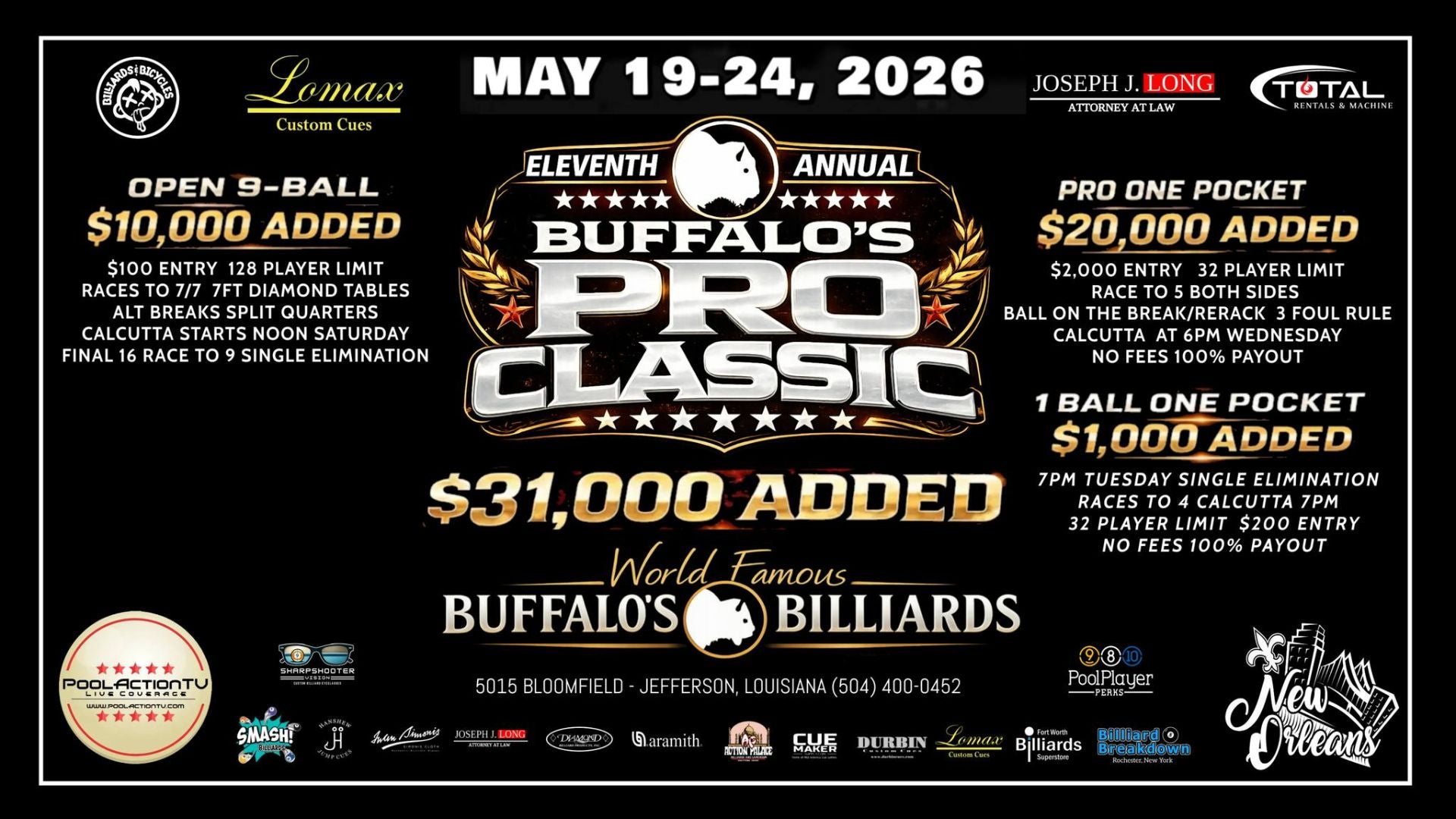 2026 Buffalo's Pro Classic Friday Day Pass