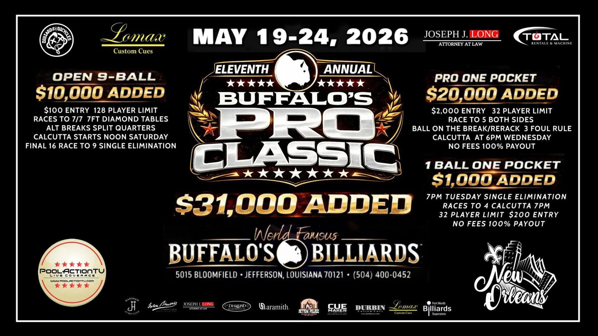 2026 Buffalo's Pro Classic Saturday