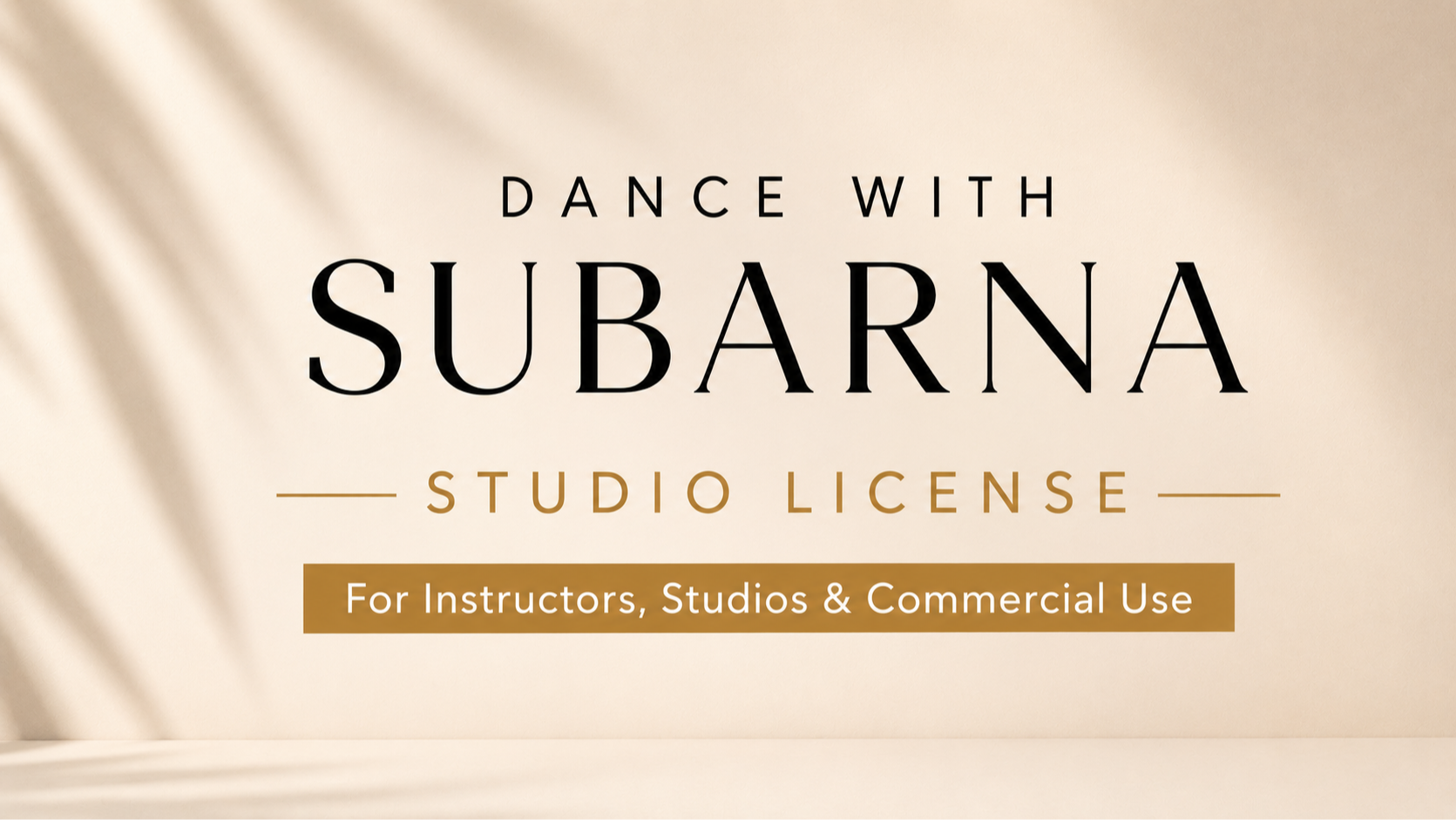 Dance With Subarna Studio License