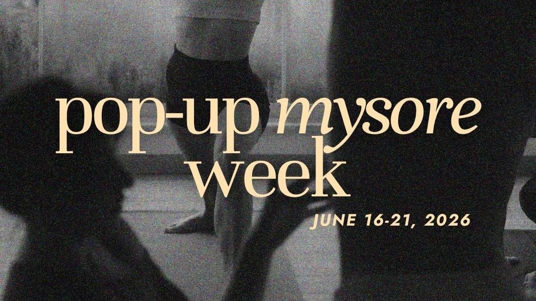 Pop-up Mysore Week: June 16-21, 2026