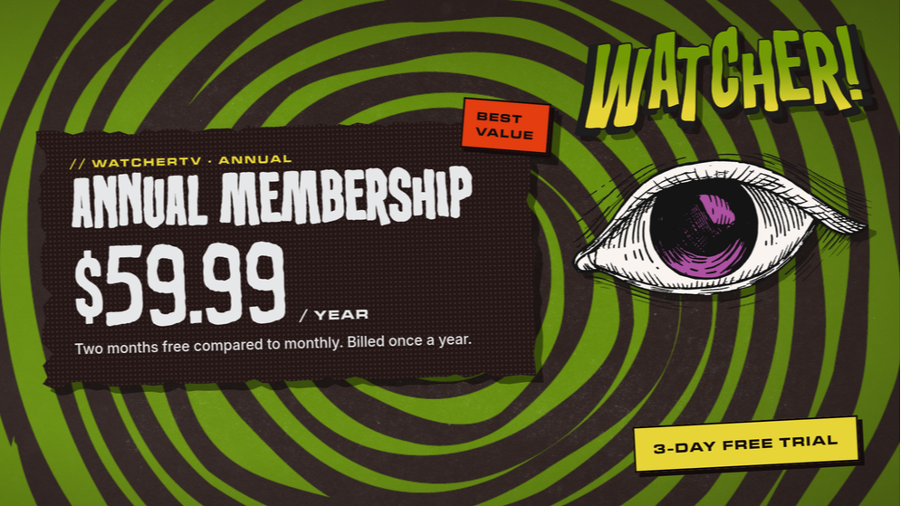 Watcher TV Membership - Annual