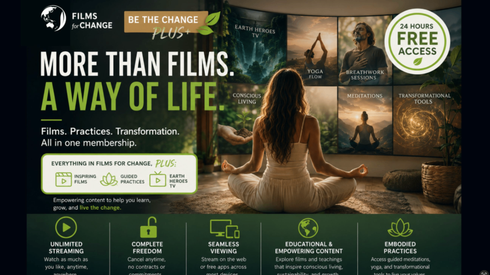(Dreamseed) Be the Change PLUS+ Monthly (24 hours Free)