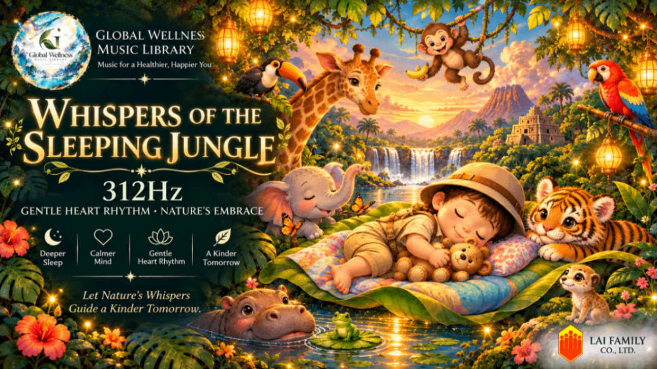 Whispers of the Sleeping Jungle｜312Hz Bedtime & Gentle Sleep
