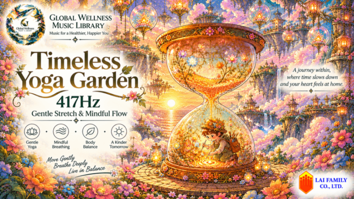 Timeless Yoga Garden｜417Hz Gentle Stretch & Mindful Flow