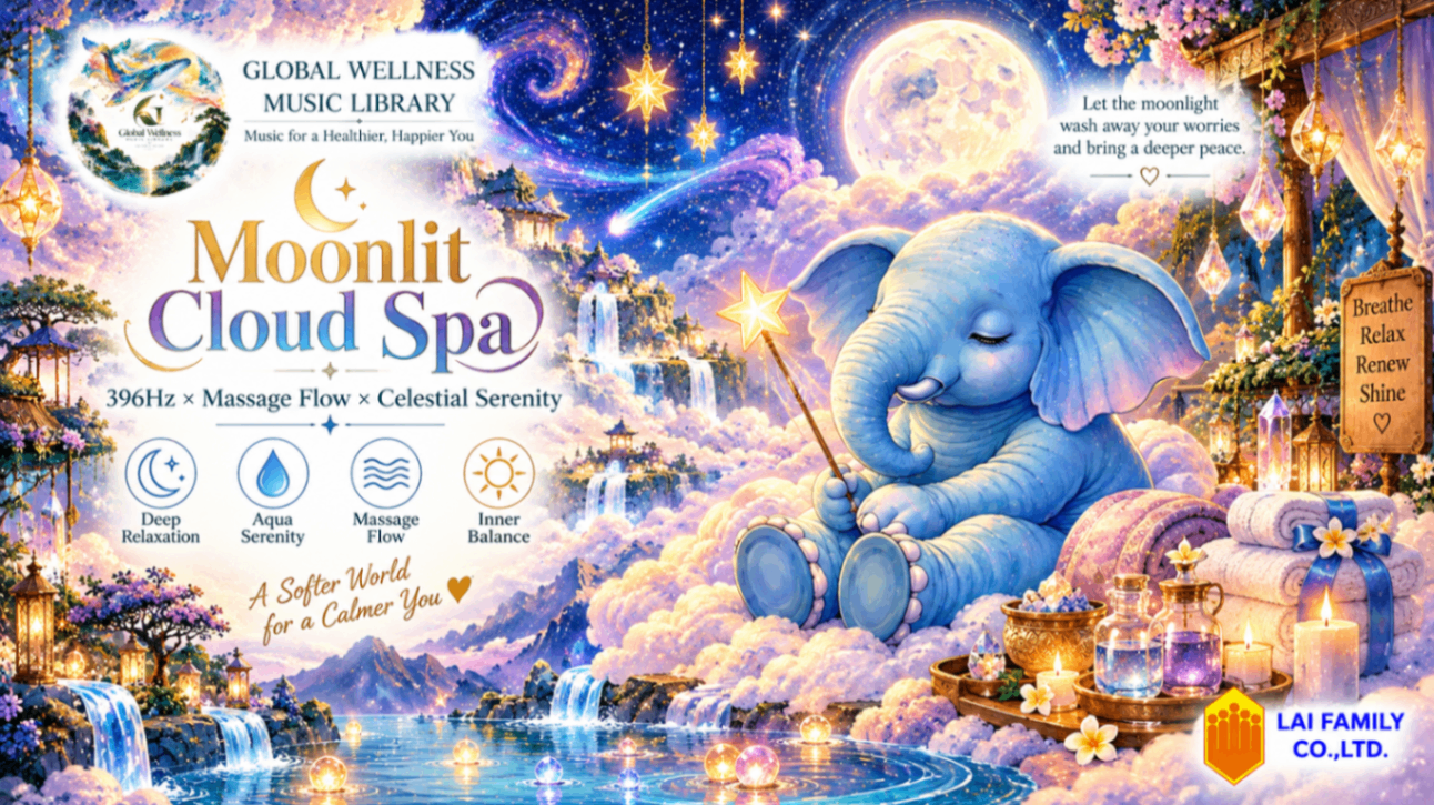 Moonlit Cloud Spa · 396Hz × Massage Flow × Celestial Serenity