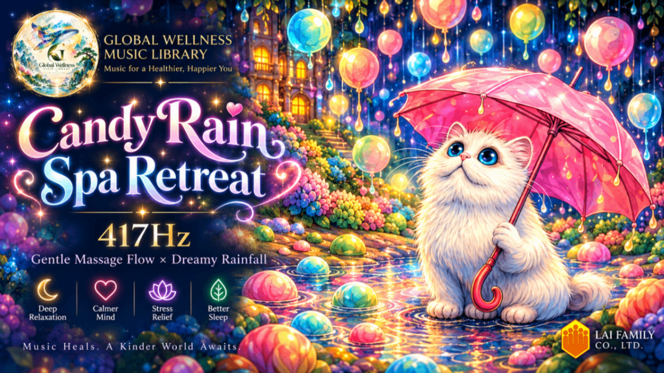 Candy Rain Spa Retreat｜417Hz Massage Flow & Dreamy Rainfall 中文：