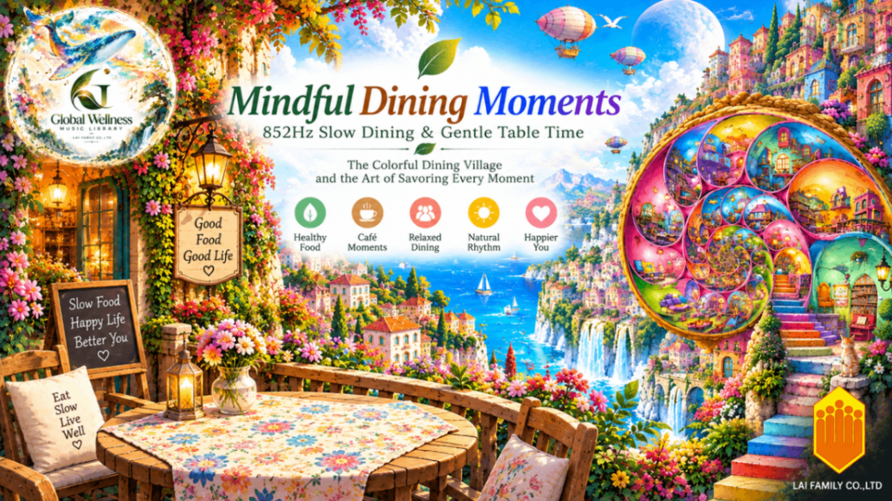 Mindful Dining Moments｜852Hz Slow Dining & Gentle Table Time