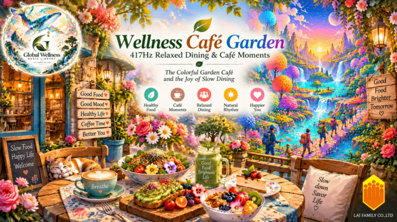 Wellness Café Garden｜417Hz Relaxed Dining & Café Moments