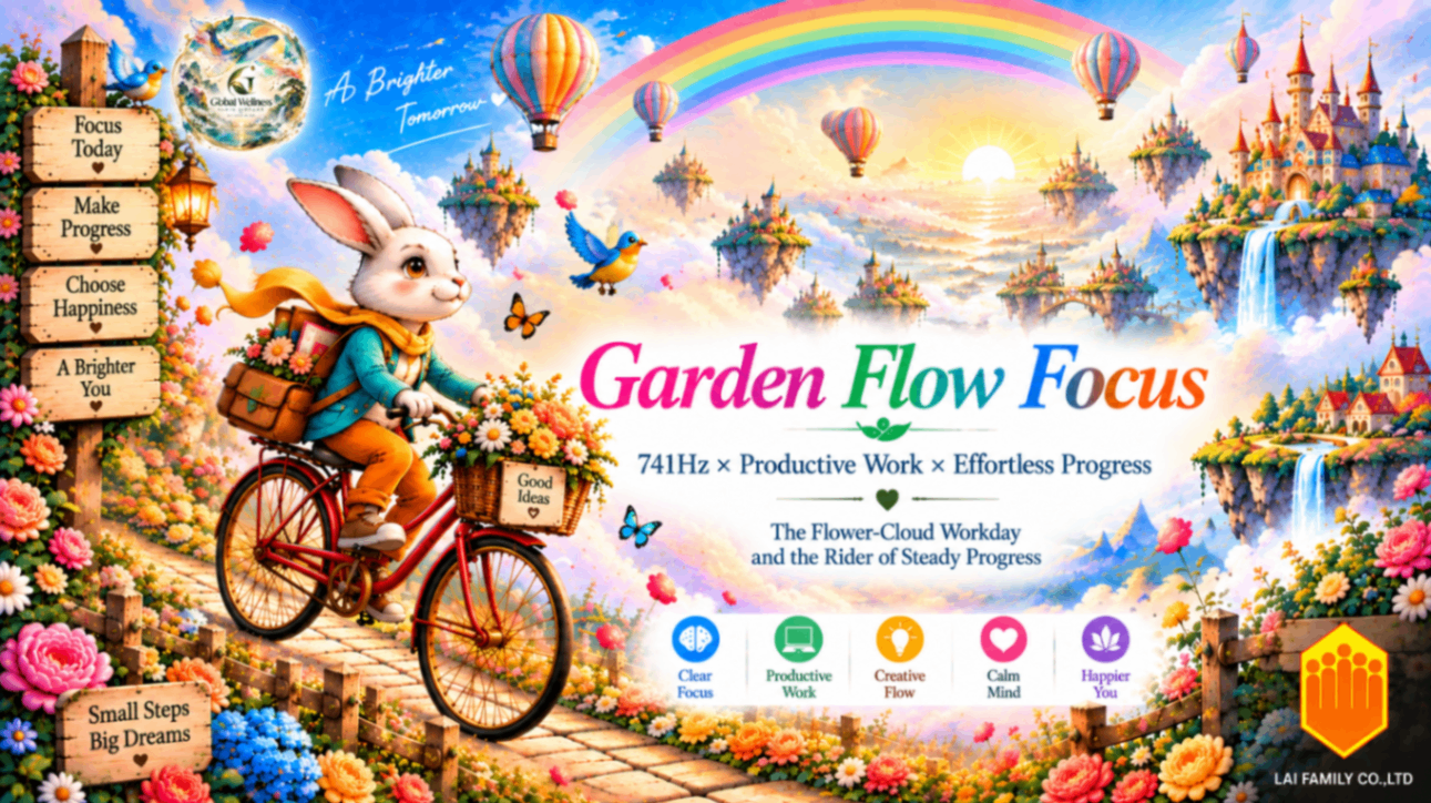 Garden Flow Focus｜741Hz Productive Work & Effortless Progress