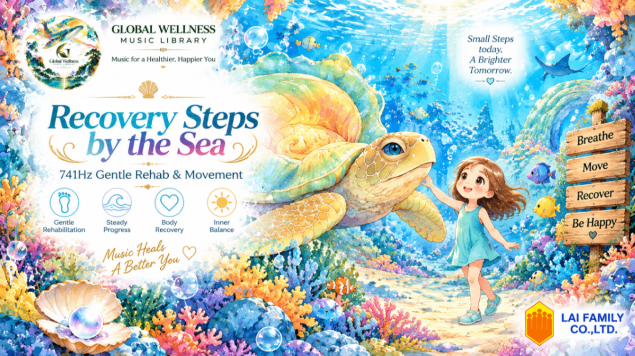 Recovery Steps by the Sea｜741Hz Gentle Rehab & Movement