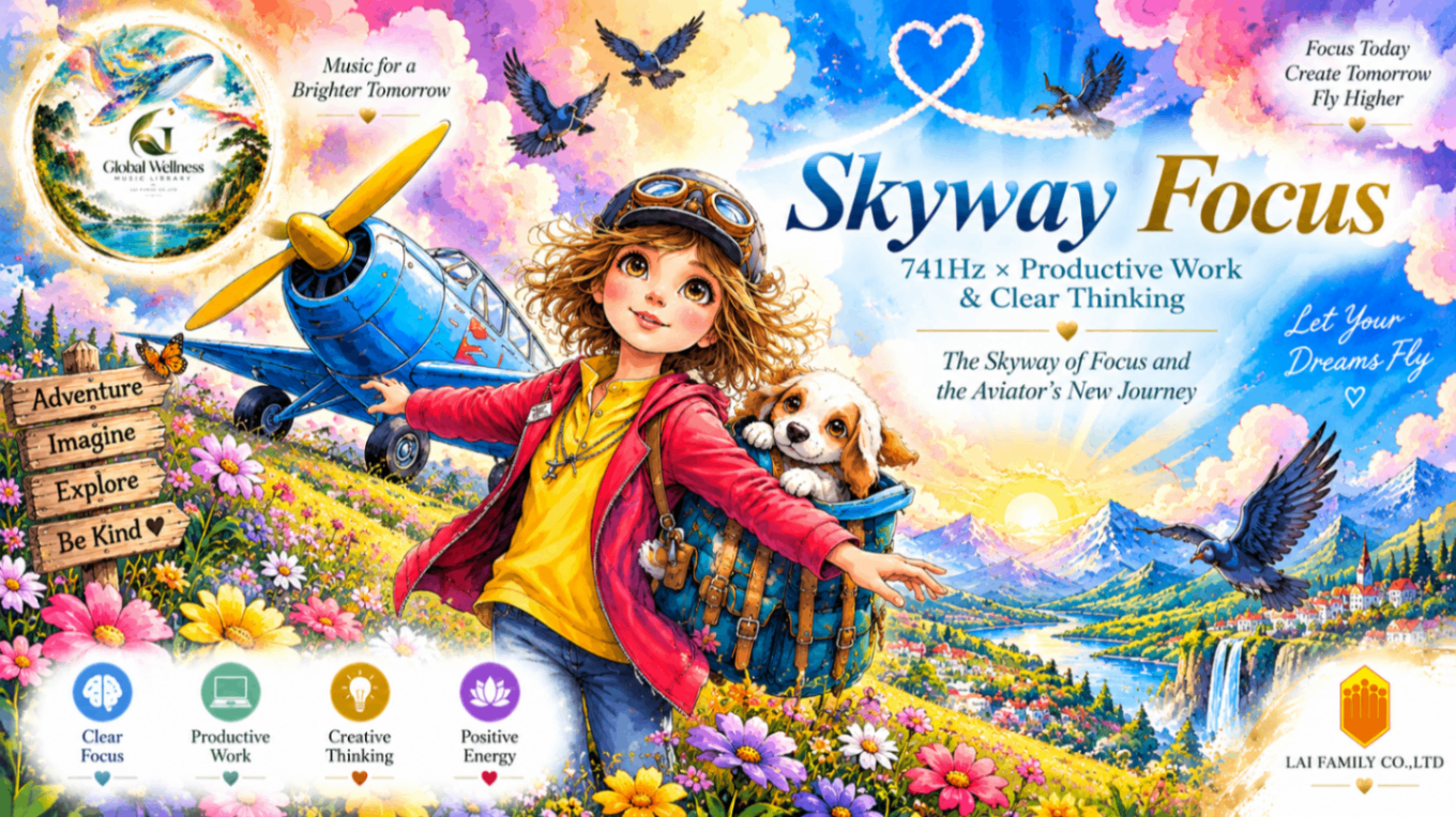 Skyway Focus｜741Hz Productive Work & Clear Thinking