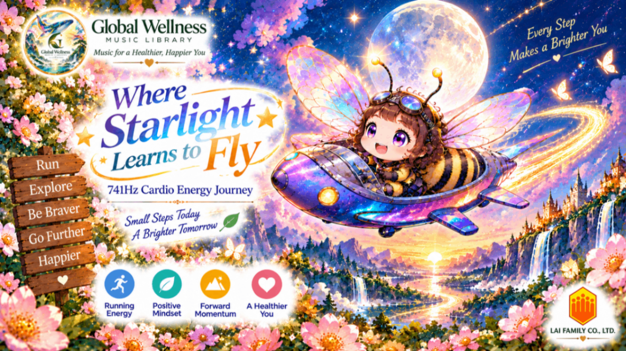 Where Starlight Learns to Fly｜741Hz Cardio Energy Journey