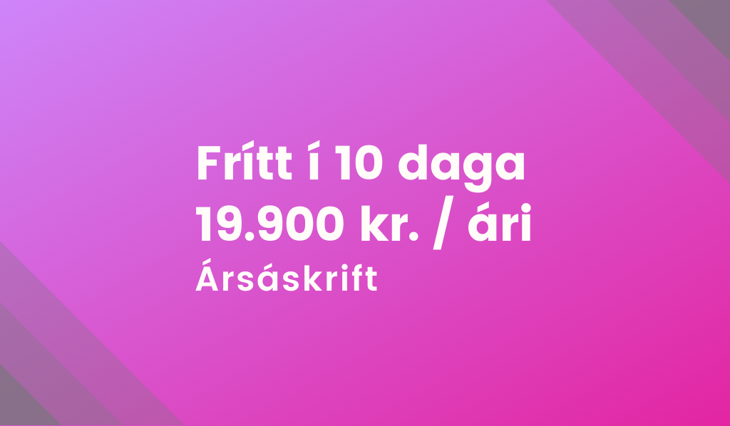 Ársáskrift - Ótakmarkaður aðgangur