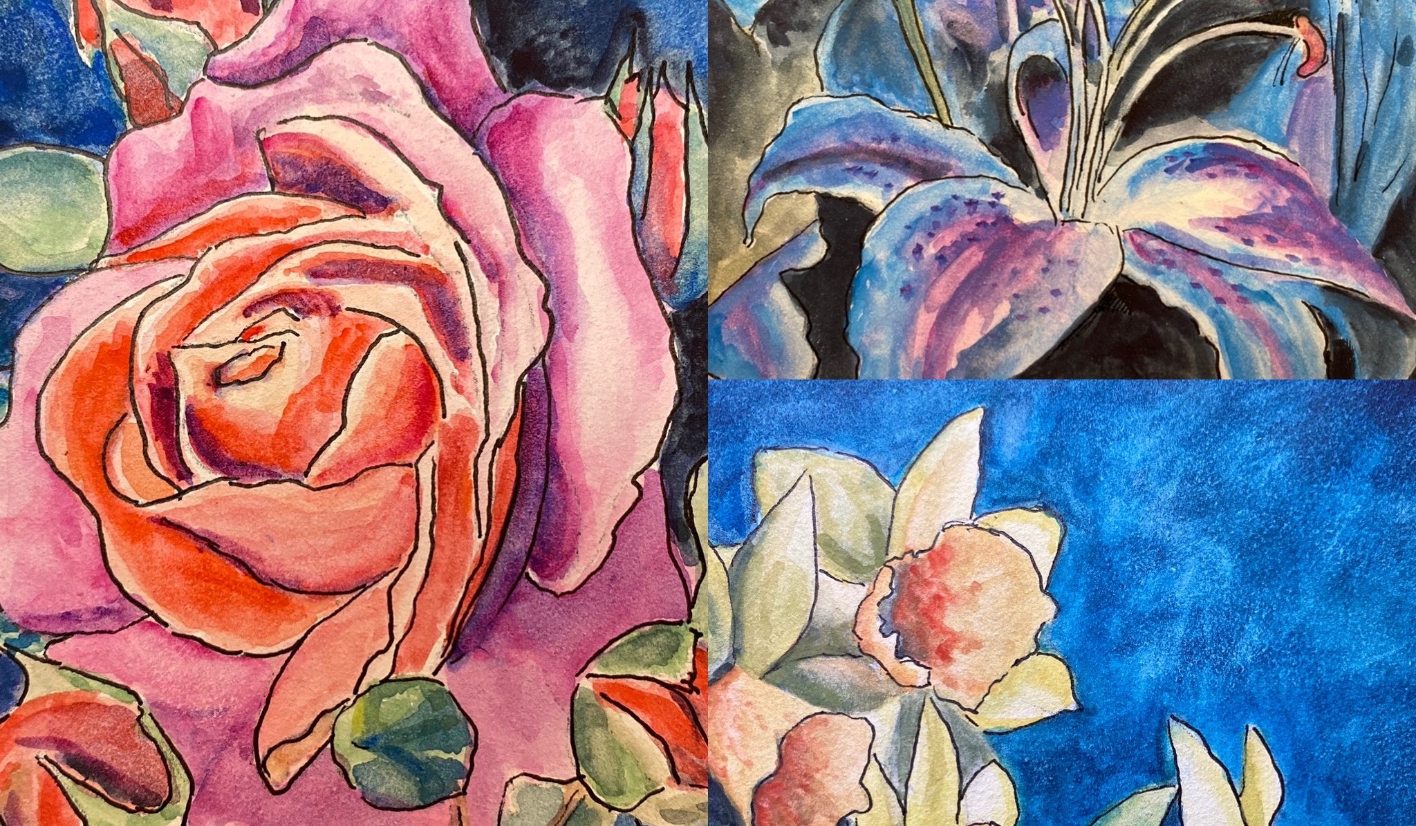 Watercolor:  Botanicals