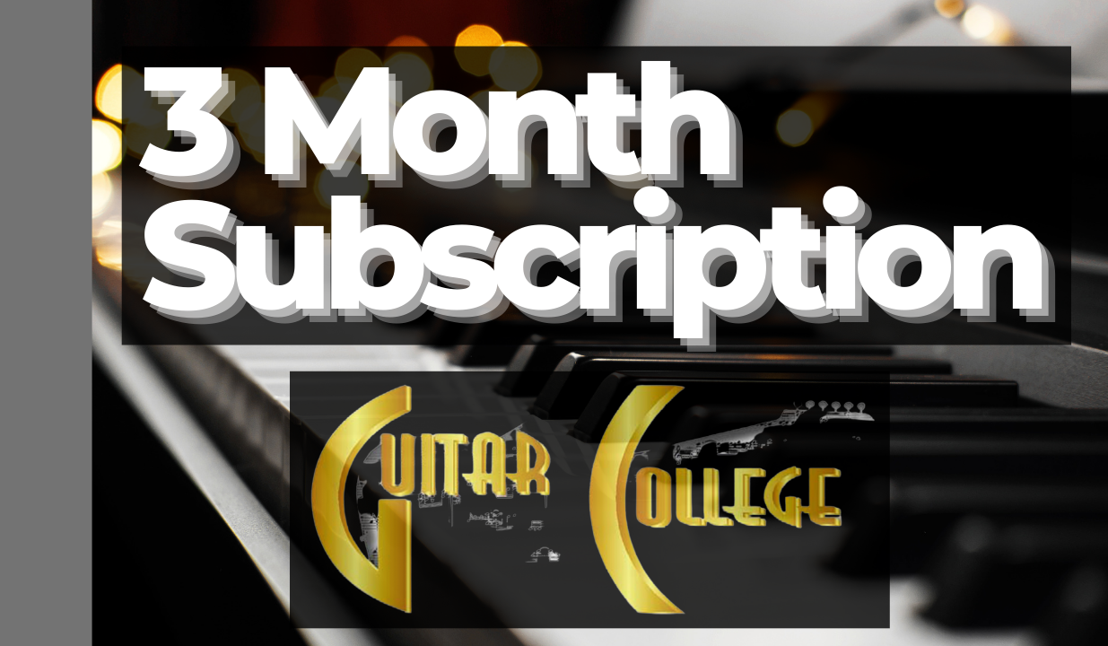 Guitar College 3 Month Subscription 