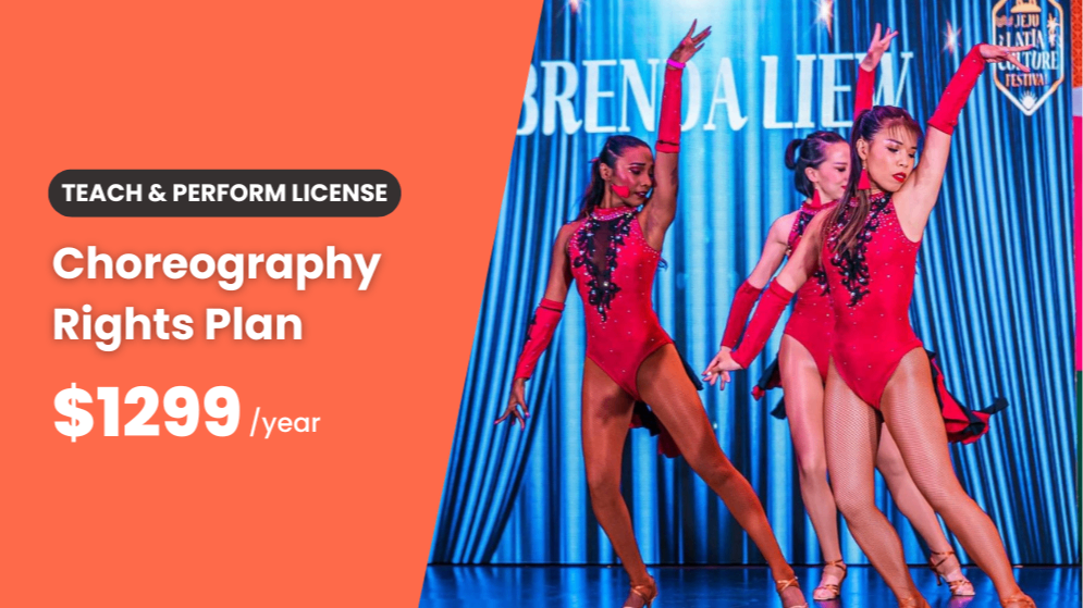 Choreography Rights Membership for Instructors & Performers - 1 Year