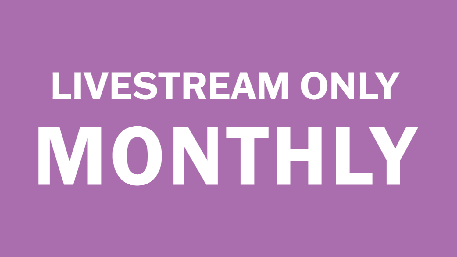 TEJ TV LIVESTREAM - Monthly 