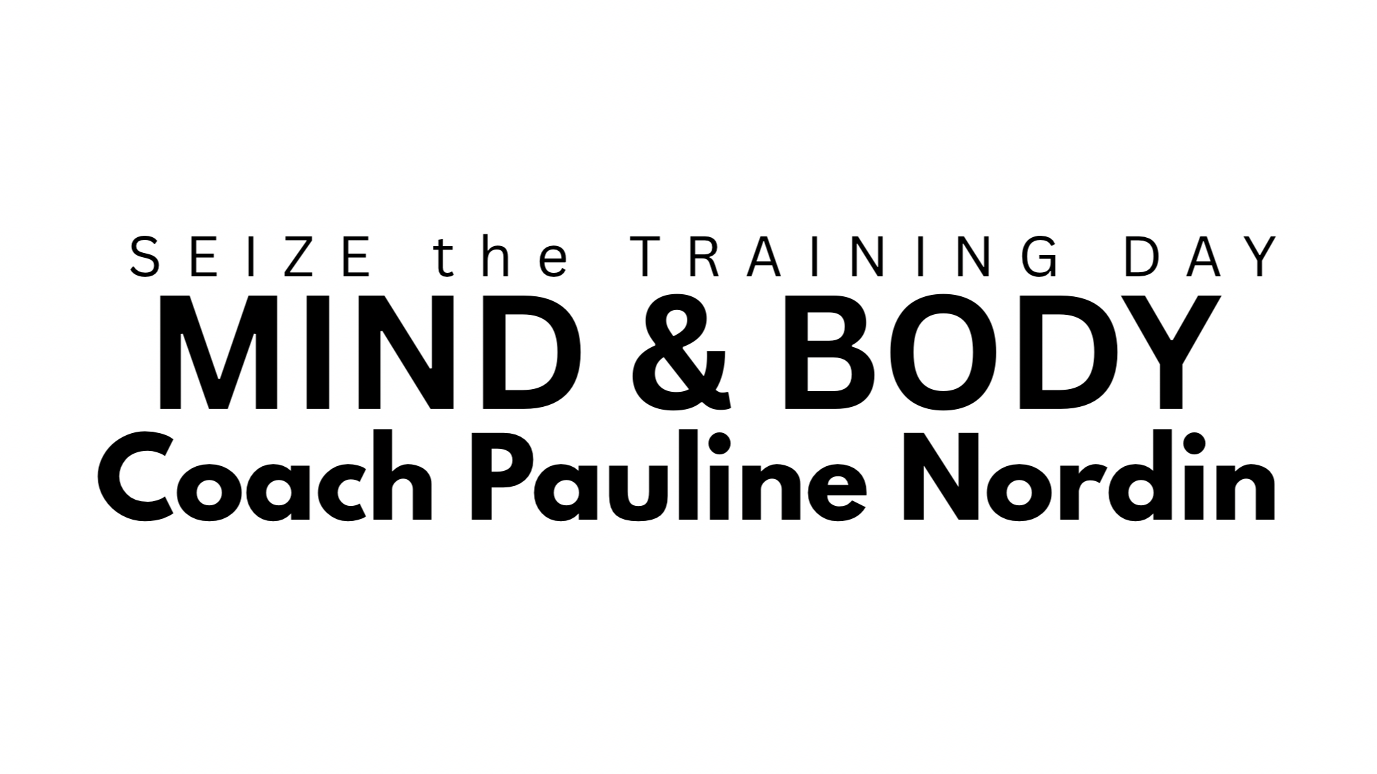 Coach Pauline Nordin COMMUNITY