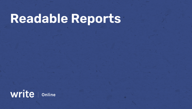 Write Online | How To Write Business Reports | Business Writing Courses