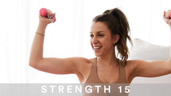 Beginner friendly snack - whole body strengthening with a set of weights.