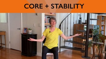 Chair Yoga for Core Strength – Fall Prevention with Sharon
