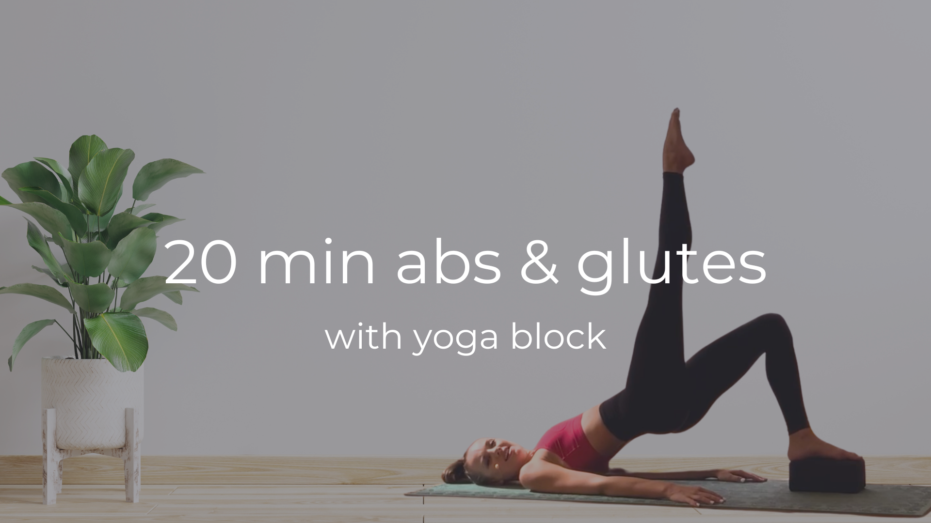 20 min Ab and Glute Workout (with block)