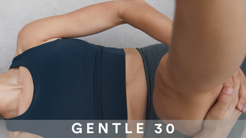 A gentle, beginner friendly Express Pilates class with no wrists! Great for postnatal too 