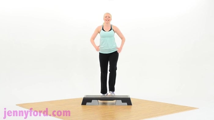 Step Aerobics Fitness Cardio Workout | Basic to Intermediate Step ...