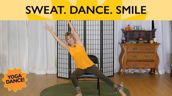 Cardio Blast – All-Dancing Chair Yoga Class with Lyrics with Sherry