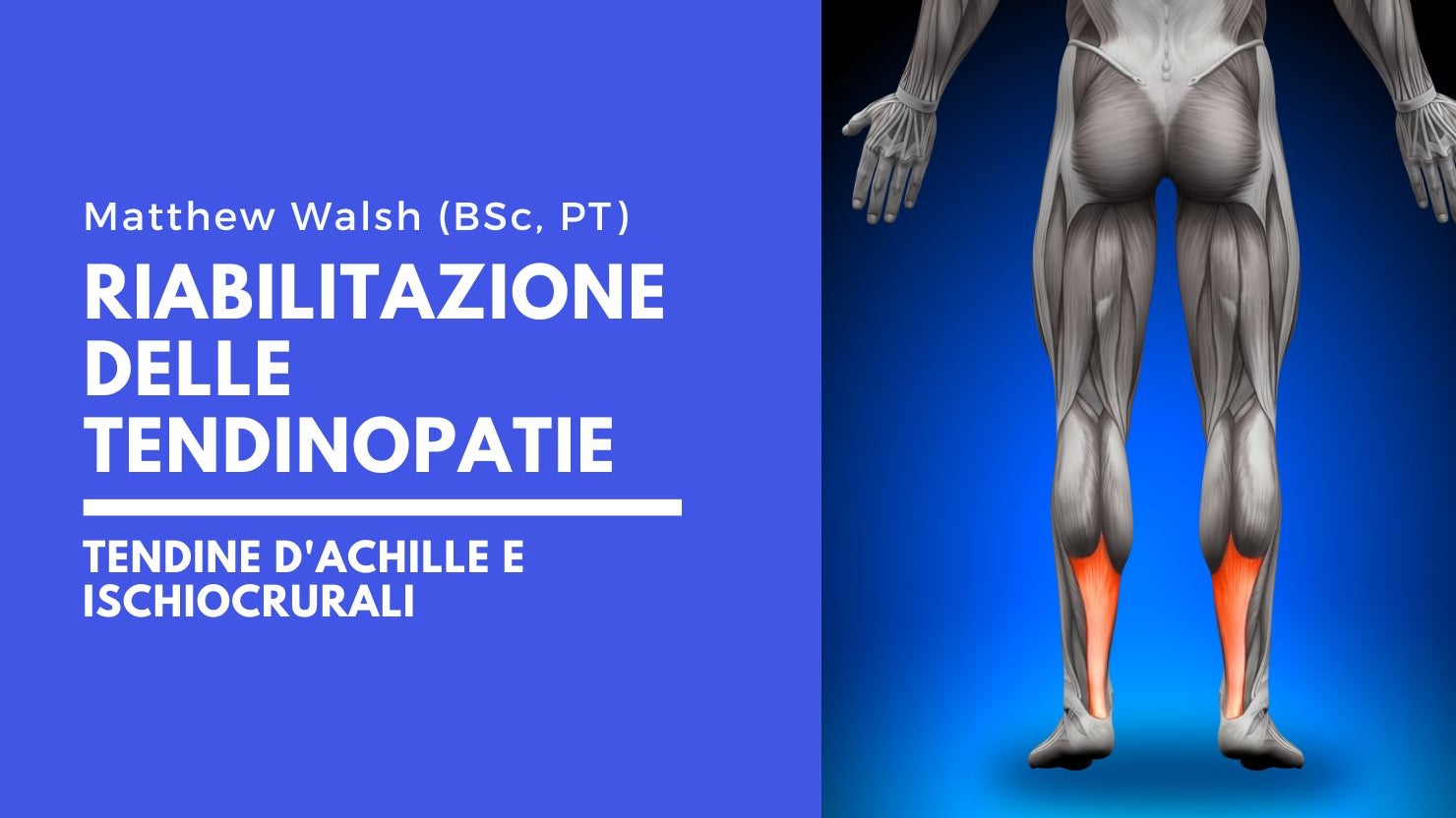 Videocorso Streamed Riabilitazione Tendinopatie Tendine d'Achille e Ischiocrurali Walsh
