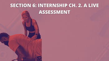 Section 6: Internship Ch. 2. A Live Assessment