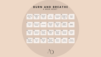 Burn and Breathe Reset Calendar