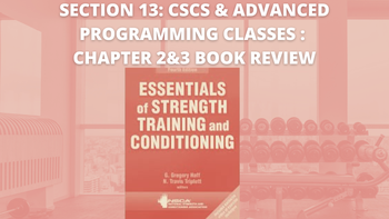 Section 13: CSCS & Advanced Programming Classes : Chapters 2-3 Review
