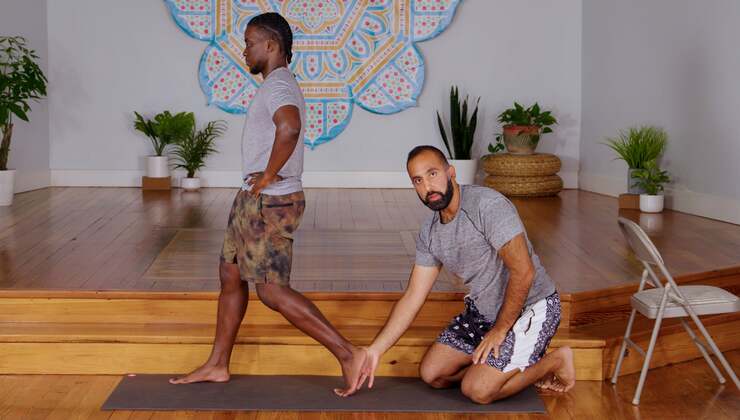 Knee Health in Warrior Pose with Sumair