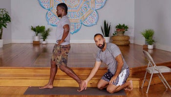 Knee Health in Warrior Pose with Sumair