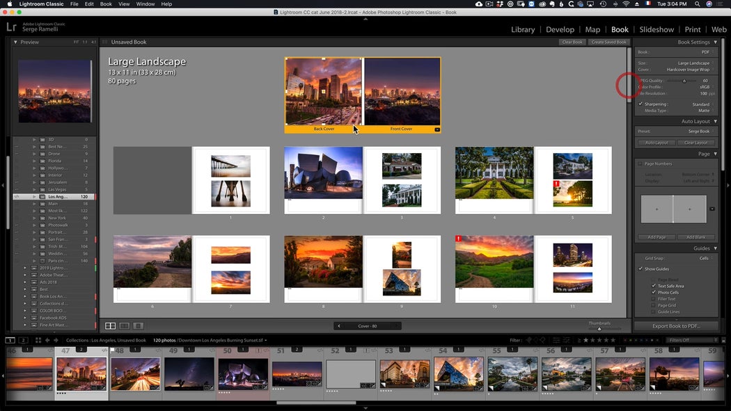 Lightroom CC - Learn Working with Text in The Book Module